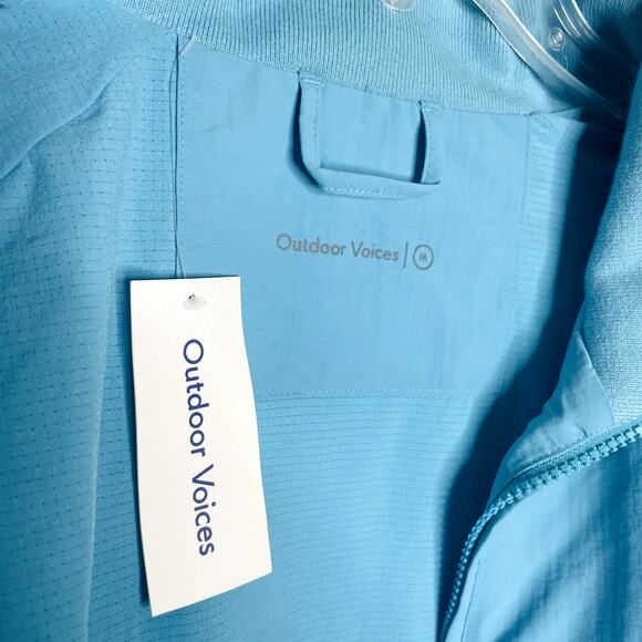 NWT Outdoor Voices Interstate Full Zip Jacket Midnight Navy Size M Fall Layering - Picture 3 of 7